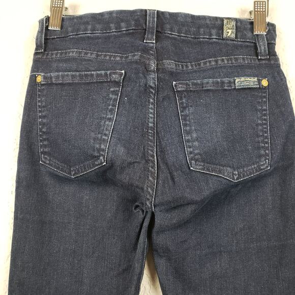 7 FAMK Jeans the Skinny Dark Wash Denim Casual Pant - 24 - Picture 4 of 5